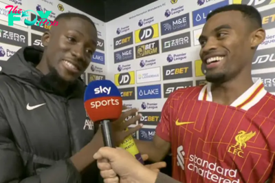 Ibrahima Konate calls out Gary Neville in hilarious reaction to Man of the Match