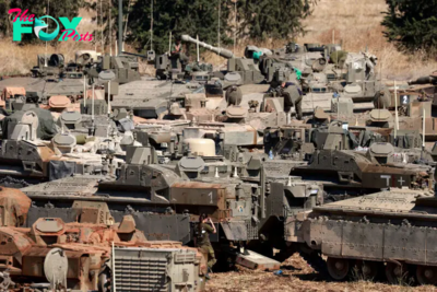 Israeli Tanks Mass on Lebanon Border as Fears of Ground Invasion Grow