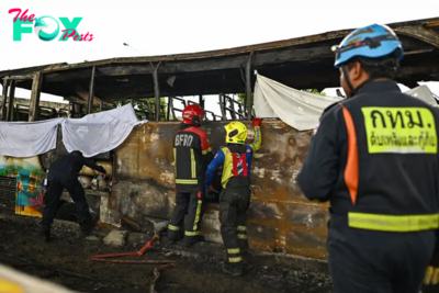 25 Feared Dead After School Bus Catches Fire Near Bangkok