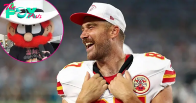 Why Travis Kelce Wore a ‘Silly’ Mascot Head on ‘New Heights’ — And How Patrick Mahomes Is Involved