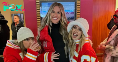 Taylor Swift Recreates Game Day Photo With Brittany Mahomes and Lyndsay Bell: ‘Same Girls, New Bump’