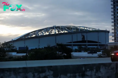 Hurricane Milton tears roof off Rays’ stadium: What was the roof of Tropicana Field made of?