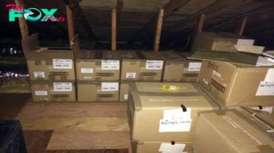 A woman hid several boxes in her attic from her husband for 40 years