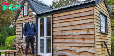 A teenager built his ideal tiny house entirely from reused materials and now enjoys living without paying rent