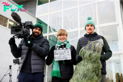 Tony Roper Spotted Filming at Celtic Park