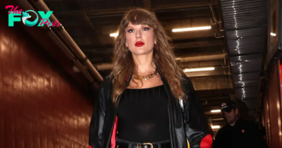 Taylor Swift Rocks High-Waisted Shorts and Leather Jacket to Cheer on Travis at Chiefs vs. Bucs Game