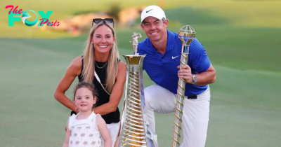 Golfer Rory McIlroy Celebrates Victory in Dubai With Wife Erica Stoll and Daughter Poppy