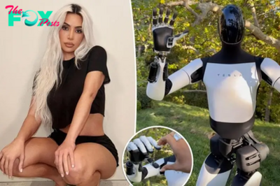 Fans react after single Kim Kardashian hangs out with $30K Tesla robot: Low-maintenance boyfriend.cau