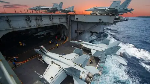 Inside The Biggest Aircraft Carrier Hangar in The World.