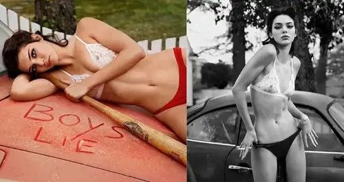 Kendall Jenner strips down in new LOVE shoot