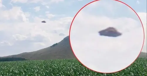 They Capture A “Classic U̳F̳O̳” Flying Over A Hill In Balcarce, Argentina