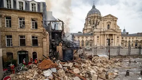 Search for person feared missing after Paris explosion is complicated by debris, unstable building