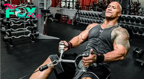 bb. “WWE Star Dwayne Johnson Powers Through Intense Late-Night Workout”