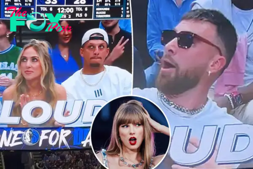 Travis Kelce booed while at NBA playoffs with Patrick, Brittany Mahomes as Taylor Swift takes Eras Tour to Spain