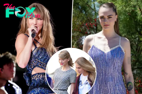 Taylor Swift quietly supports pal Cara Delevingne at London theater in between Eras Tour stops