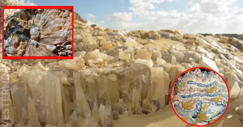 33 million years ago, a crystal mountain in Egypt was located close to an Oasis