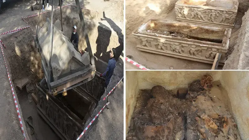 Two Roman-Era Sarcophagi Found In Northwestern Turkey