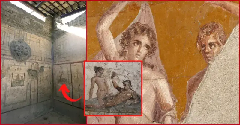 Pompeii wall paintings reveal the raunchy services offered in ancient Roman brothels 2,000 years ago