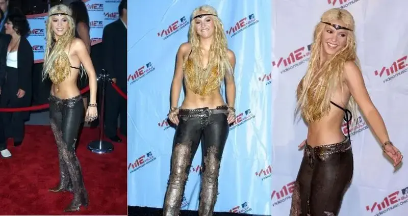 Shakira Handmade Her ‘Xena: Warrior Princess’ Outfit From the 2001 MTV Awards: ‘What Am I Wearing?’