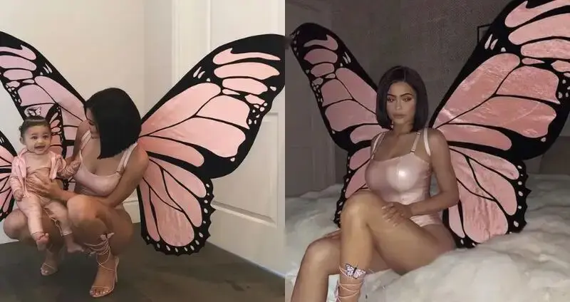 Kylie Jenner matches her pink ʙuттerfly costume with her daughter