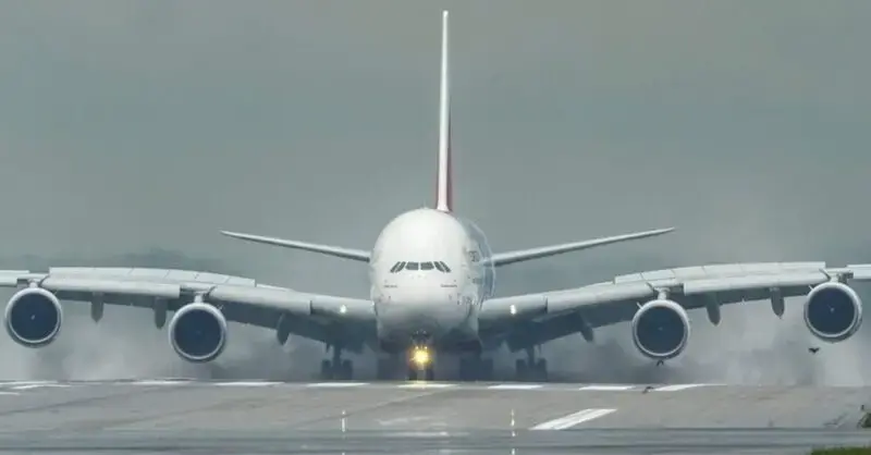 Whaoo! The “smooth” of A380 LANDING AIRBUS monster makes opponents look good