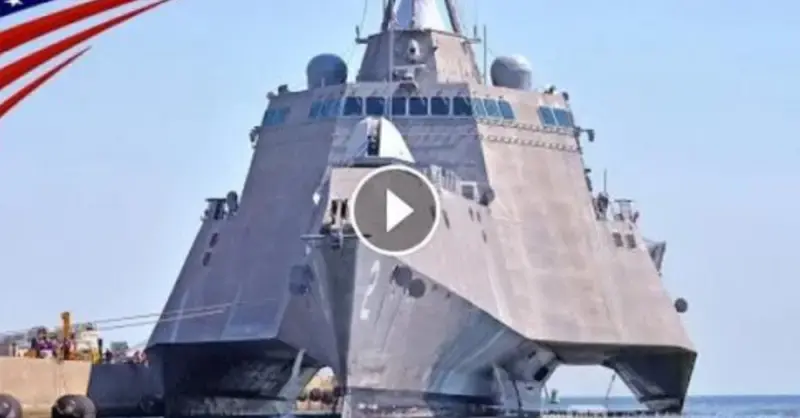[44-knot ultra-rapid trimaran] The Independence-class Littoral Combat Ship’s most recent technology