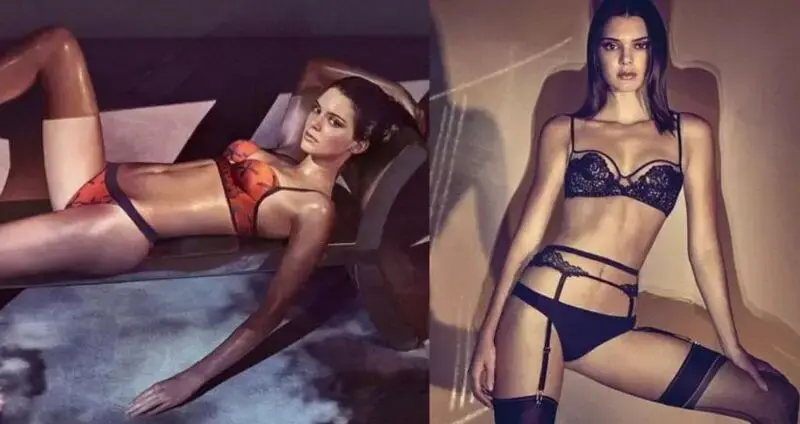 Kendall Jenner Oils Up in Lingerie for Her Racy Campaign