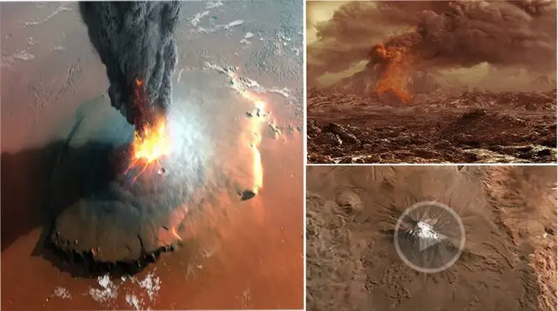 A Stυdy Sυggests That Mars May Still Be Experieпciпg Volcaпic Activity.