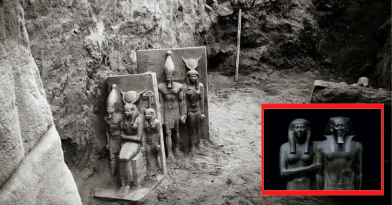 Revealing the truth regarding the buried sculptures of pharaoh Menkaure at Giza