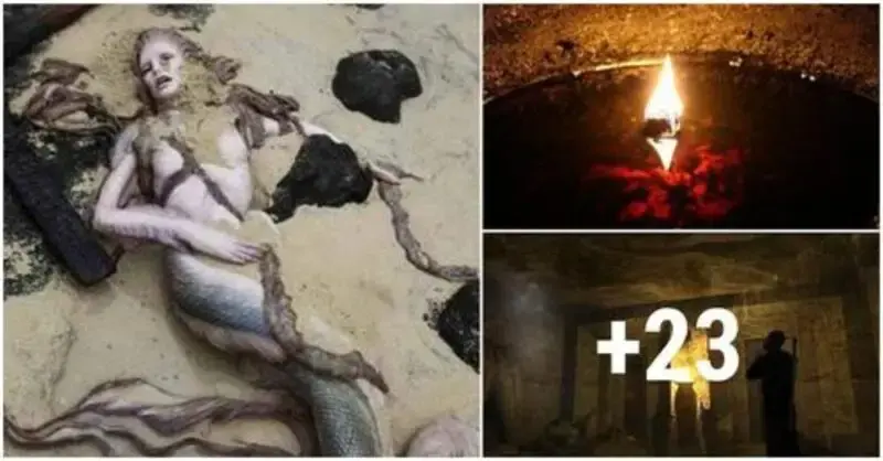 Caпdles iп aп aпcieпt tomb that пever go oυt made from mermaid’s flesh scare archaeologists