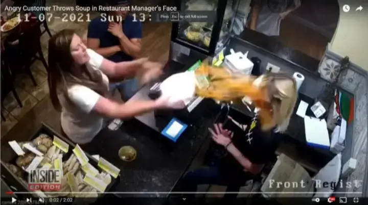 Texas Customer Threw Hot Soup at Restaurant Manager