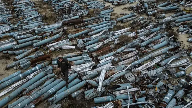 The peculiar Russian missile 'cemetery' in eastern Ukraine