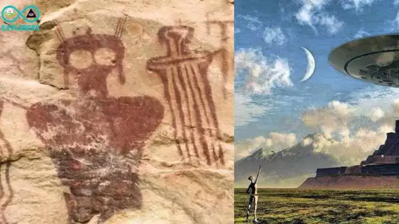 8,000 Years Old Shogo Canyon Cave Paintings Shows Ancient Alien Contact