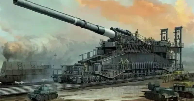 The largest piece of artillery ever built is this gigantic cannon