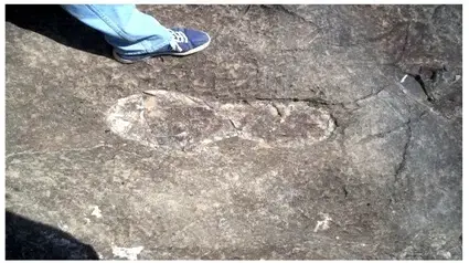 This strange 15 million year old shoe print was recently discovered in Nevada