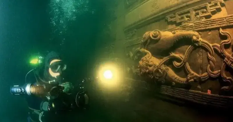 Divers discovered a Chinese underwater metropolis that was immaculately preserved