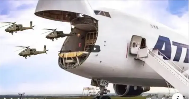 The largest aircraft in the world is finally shown by the USA.