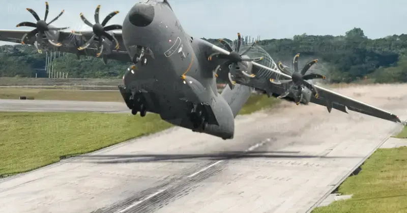 The massive A400M was modified by Airbus to launch vertically for $1 billion