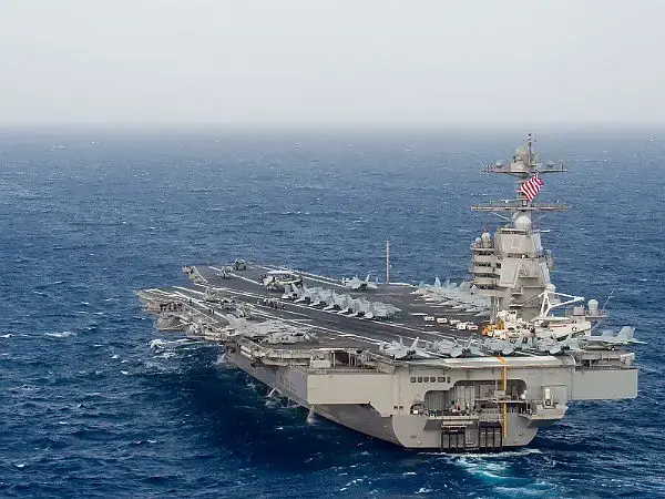 13 trillion dollars With room for 75 aircraft, the Gerald R. Ford is the largest aircraft carrier in the world.