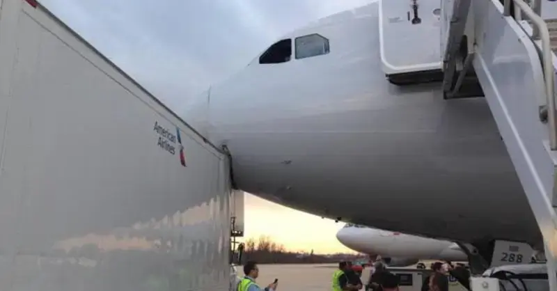 How Not To Drive A Service Truck Around An Airplane