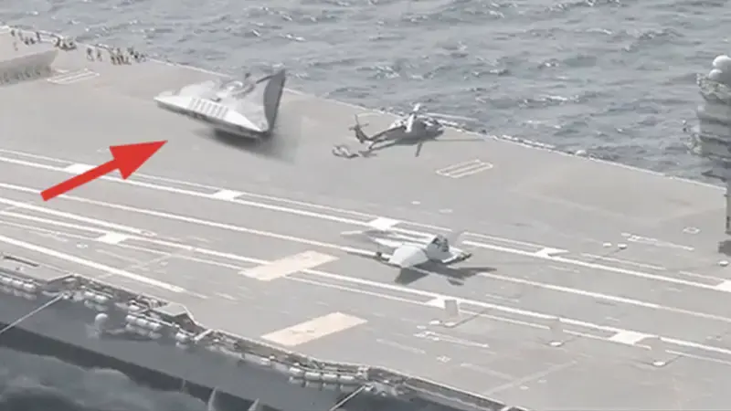 Triangle-Shaped UFO Filmed On U.S Aircraft Carrier in the Mediterranean Sea – Leaked Video