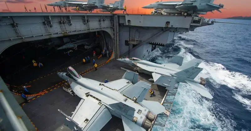 Look Inside the world’s largest aircraft carrier hangar