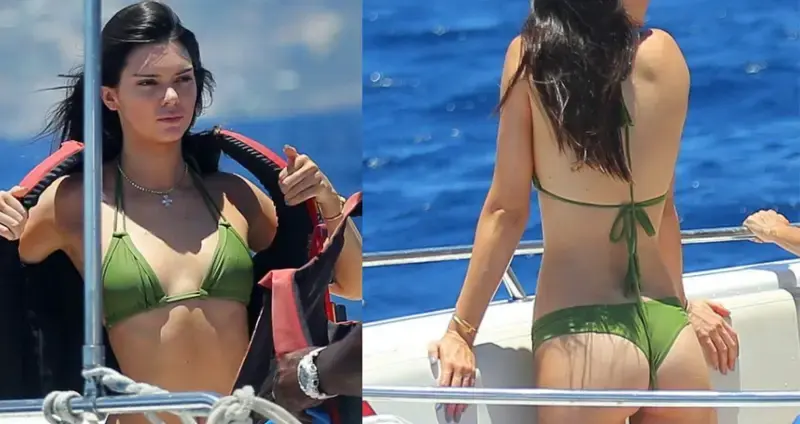 It’s Captain Jenner! Kendall dons a life jacket to enjoy a day of boating, parasailing and sunbathing in new holiday snaps