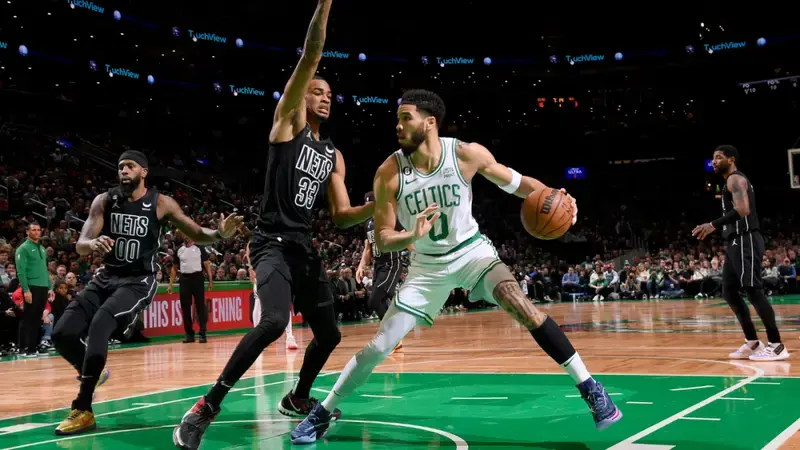 Celtics, Jayson Tatum blitz Nets behind Boston's most lopsided first quarter in franchise history