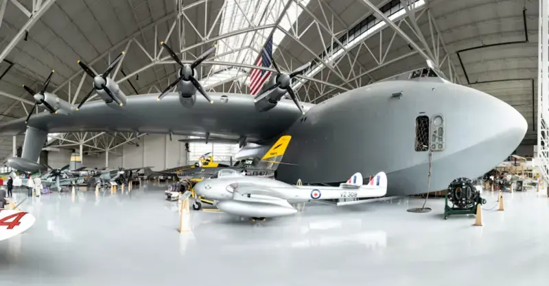 The Spruce Goose’s inaugural flight took place 75 years ago, and it never took off again