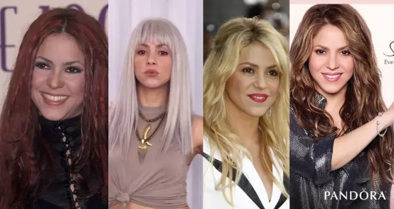 Shakira’s hair transformation over the years