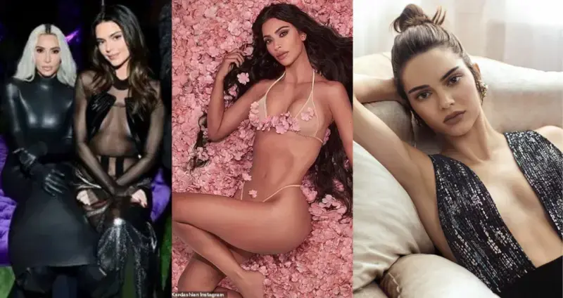 Kim Kardashian Posed in the Tiniest White Bikini While Trolling Kendall Jenner