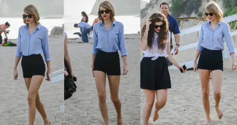 Taylor Swift & Lorde: Spontaneous Dancing at the Beach!