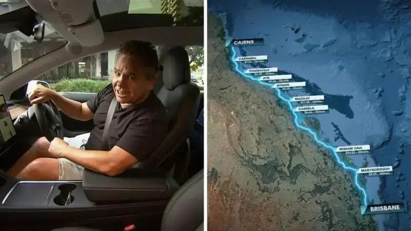 This Channel 7 reporter drove an EV from Brisbane to Cairns. It wasn’t all smooth sailing