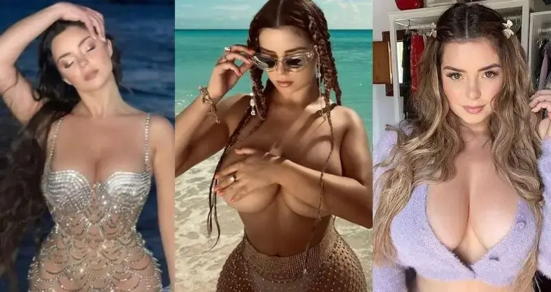 Demi Rose in raciest display yet as she strips to sparkling illusion lingerie